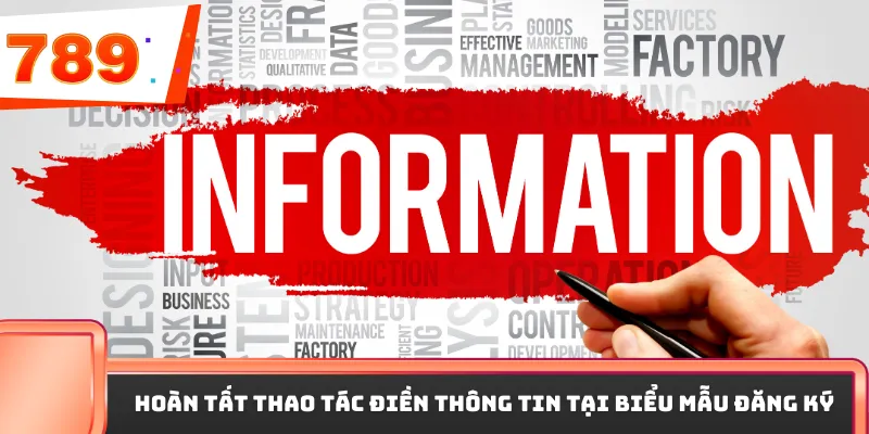 Hoàn tất thao tác điền thông tin tại biểu mẫu đăng ký 